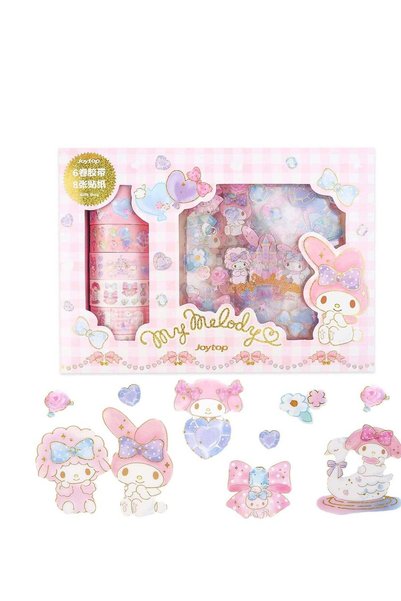 Generic Adorable Kawaii Animal Washi Tape Set with 6 Rolls and 8 Decorative G...
