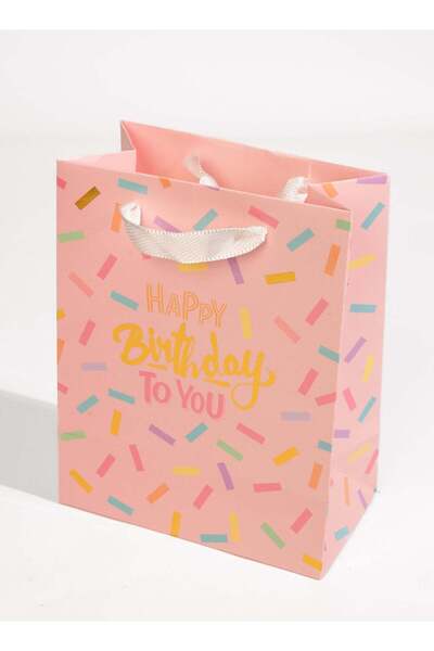 Generic Happy Birthday Medium Pink Gift Bag – Birthday Gift Bag for Women, Gi...