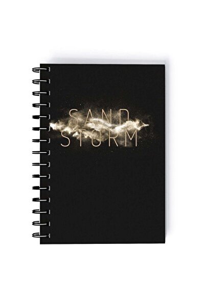 Generic Spiral A5 Notebook Sand Storm Artistic Grey Brown