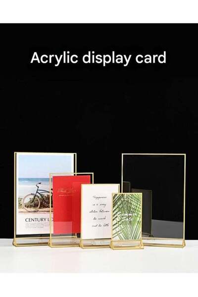 Generic Acrylic Sign Holder, Desktop Display Holder, Poster Menu Holder, Tabl...