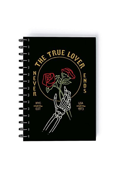 Generic Future Lover Design Rectangle Spiral A5 Notebook Multicolour