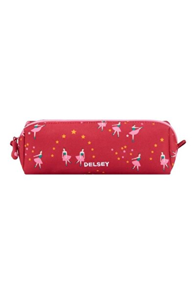 Generic Essential Pencil Case RED/ROSE PINK