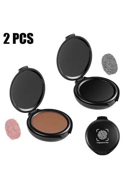 Generic 2 Pack Fingerprint Ink Pads, Thumbprint Ink Pad for Notary Supplies I...