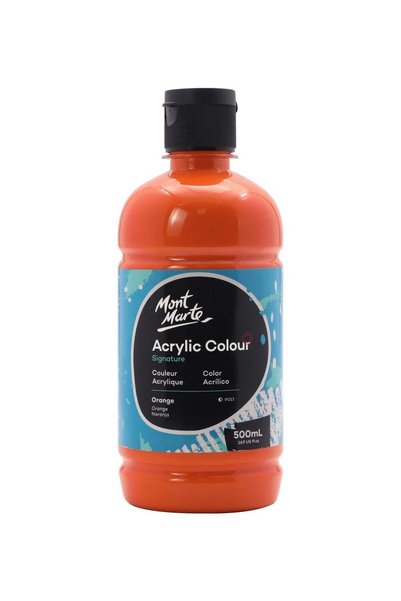 Generic Signature Acrylic Colour 500ml Content Orange