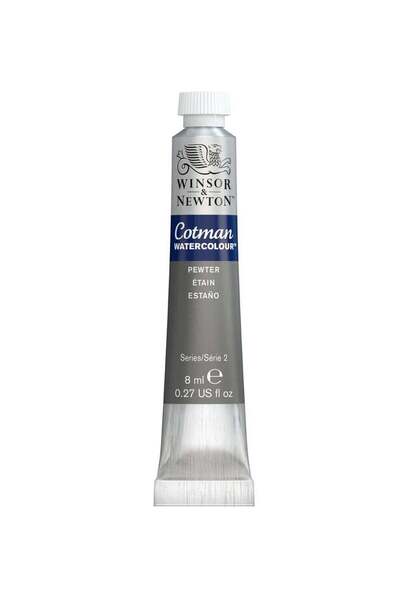 Generic Cotman Watercolour Paint Tube 8ml Content Pewter