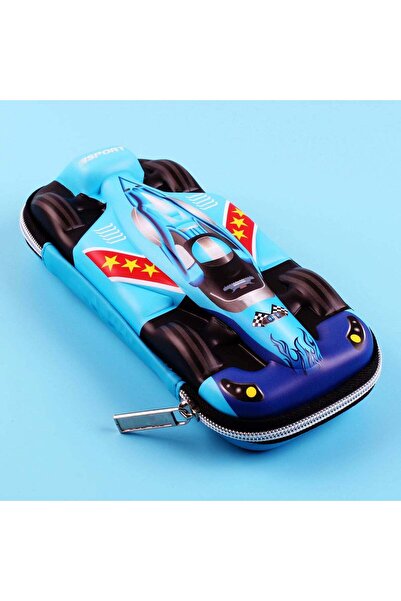 Generic Creative 3D Car Pencil Case for Kids Large Capacity Cars-Light Blue