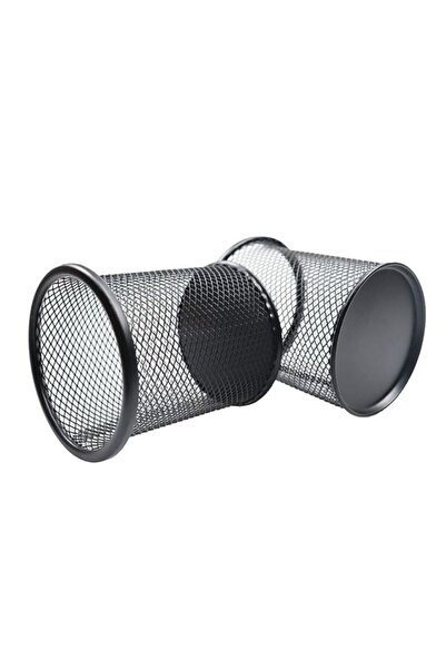 Generic 3-Piece Metal Pen Organizer Set Black