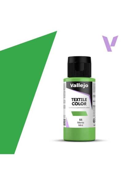 Generic Textile Fabric Paint Mint 55 – 60ml Bottle Matte Washable Finish
