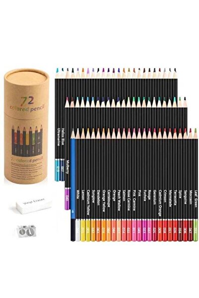 Generic KALOUR Colored Pencils for Adult Coloring Book,72 Colors Set,Artists ...