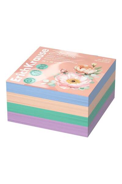 Generic 400-Sheet Sticky Notes 75x75mm Size Assorted Pastel Colours