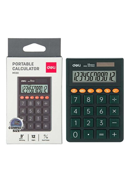 Generic 12-Digit Portable Compact Size Calculator