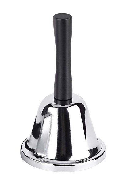 Generic Silver Steel Hand Bell With Comfort Handle Loud Ring Bell For Classro...