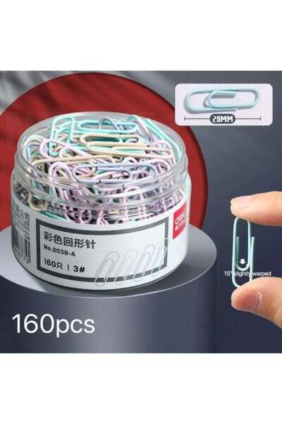Generic 160-Count Morandi Color Series Iron Paper Clips, Non-Rust, Durable & ...