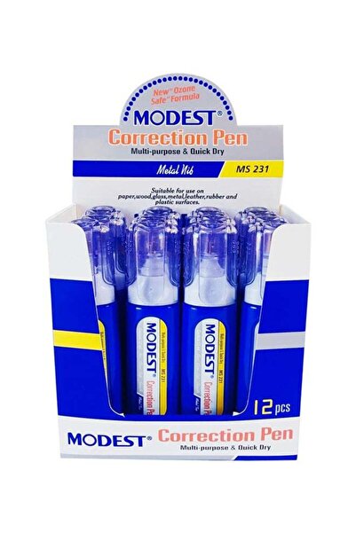 Generic 12-Piece Correction Pen Blue/White