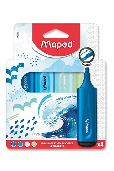 Generic 4-Piece Floupeps Ocean Highlighters Multicolour