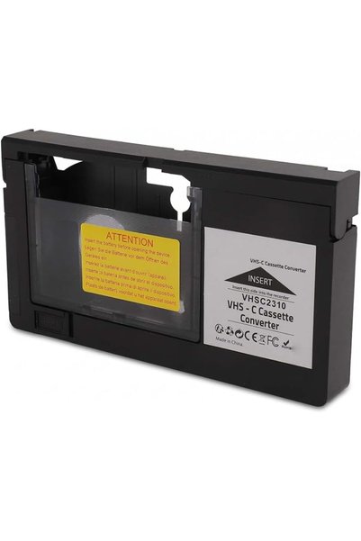 GOWENIC محول كاسيت VHS C لكاميرات الفيديو VHS C SVHS، محول كاسيت بتحكم بزر وا...
