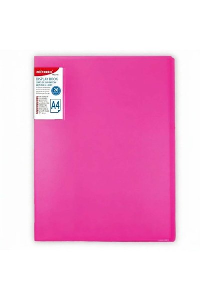 Generic MOTARRO A4 Display Book, 20 Pockets, MQ016-20 – Durable Document Orga...