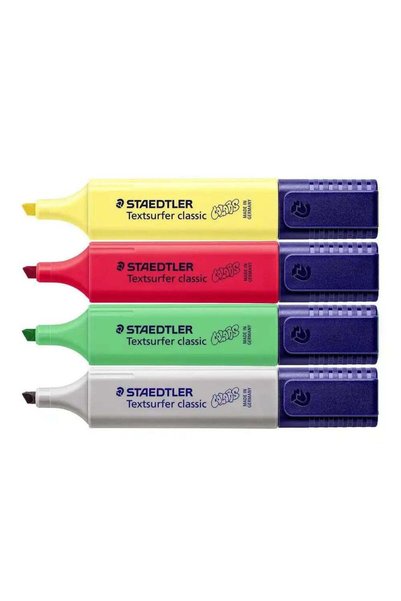 Generic Staedtler Assorted Color Textsurfer Classic Highlighter Pen- 4pcs