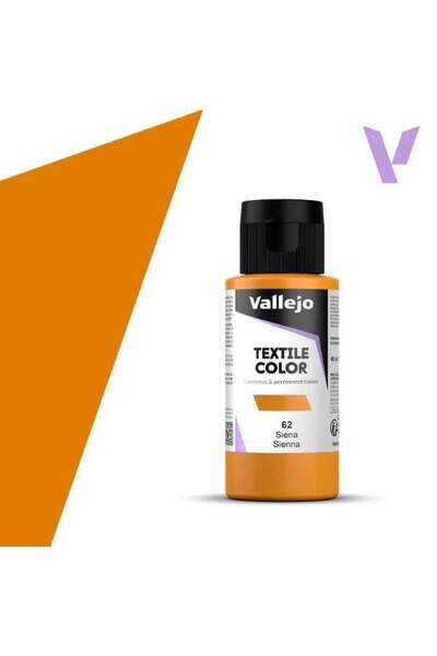 Generic Textile Fabric Paint Sienna 62 – 60ml Bottle Matte Washable Finish