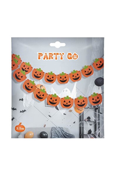 OEM Ghirlandă Decorativa de Halloween cu 8 Dovleci 3.5 cm – ornament suspenda...