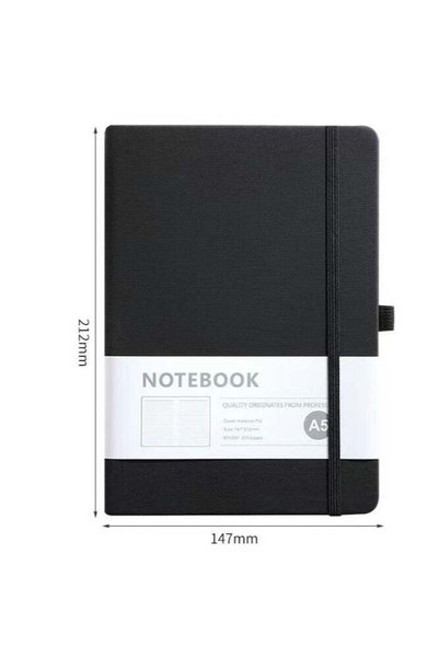 Generic A5 PU Leather Hardcover Notebook for Writing, Business Work,Travel,Sc...