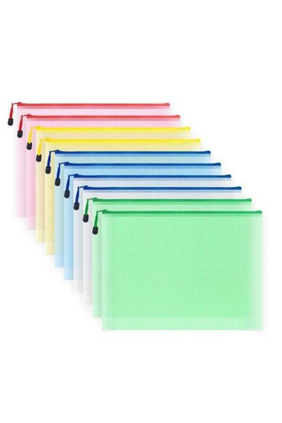 Generic 10 Pcs File Bags, Suitable For Office, School, And Board Game Storage...
