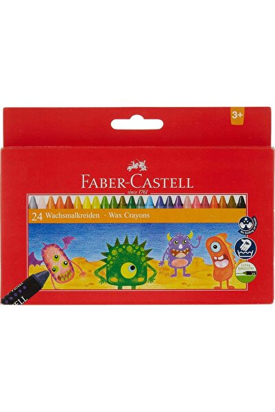 Generic Faber-Castell 24 Color Wax Crayons - Multi Color