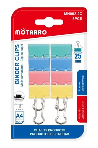 Generic MOTARRO Binder Clips Strong Metal Paper Clips for Office, School & Ho...