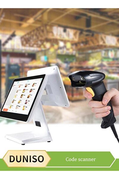 Generic 2D Barcode Scanner,Handheld Wired 1D QR 8200L Data Matrix Bar Code Sc...