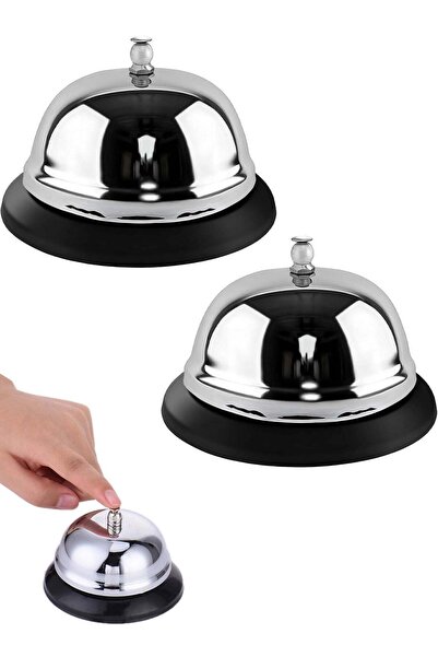 Generic 2 Pack Call Bell for Desk, Stainless Steel Service Bell for Restauran...