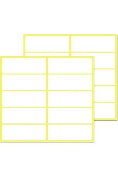 Generic 300 Pieces White Sticky Labels to Write On – Blank Stick On Adhesive ...