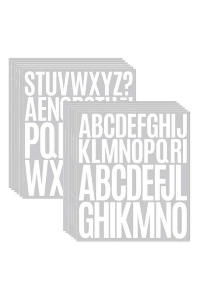 Generic 462 Pieces 2-3 in Large Letter Stickers 12 Sheets Self Adhesive Vinyl...