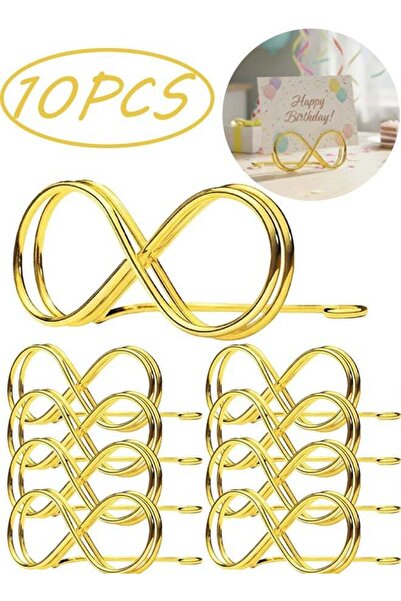 Generic 10 Pcs Upgrade Bow Shape Table Number Holder Stands Place Card Holder...
