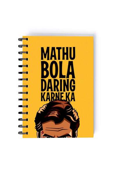 Generic Spiral A5 Notebook Sacred Games Ganesh Gaitonde Netflix Mithu Bola Qu...