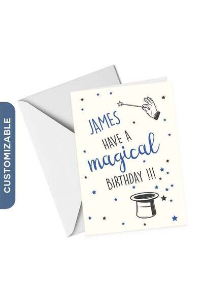 Generic A5 Have a Magical Birthday Personalised Greeting Card