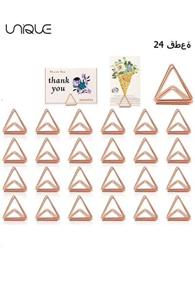 Generic 24 Pack Triangle Business Card Holder, Triangle Shape Table Card Hold...