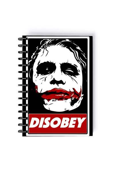 Generic Spiral A5 Notebook Joker Comic Book Series Neon Aesthetic Disobey Ana...