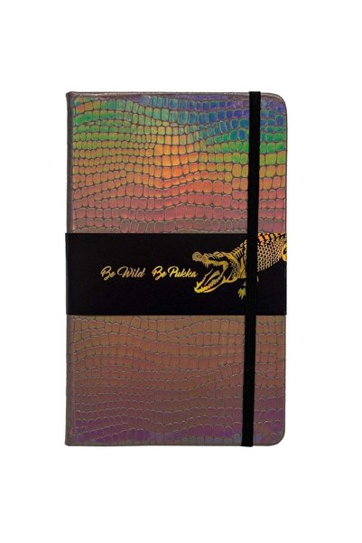 Generic A5 Size Wild Crocodile Notepad With Elastic Closure