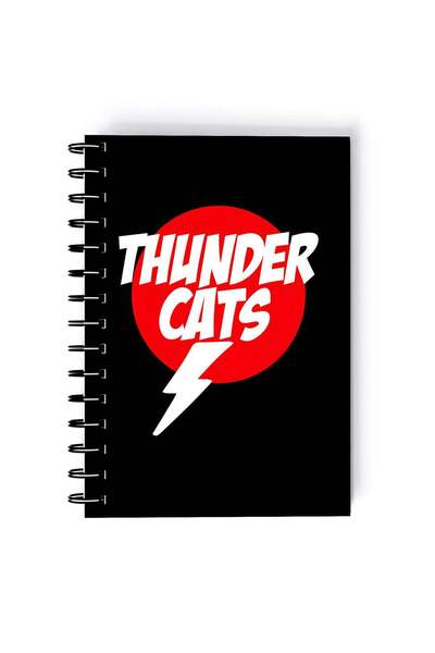 Generic Thunder Cats Logo Printed Spiral A5 Notebook Black/Red/White