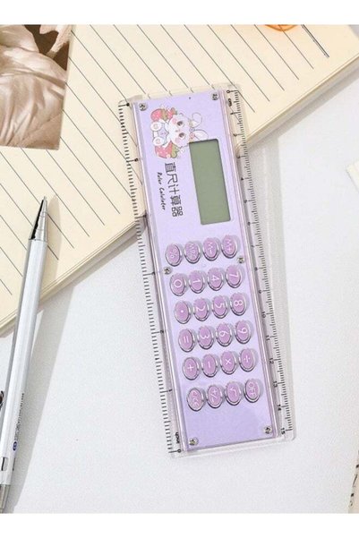 Generic Thin 15cm Double Scale Ruler with Built in 8 Digit Digital Calculator...