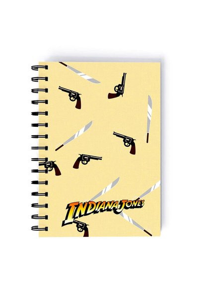 Generic Spiral A4 Notebook Indiana Jones WWIJD Printed Mousepad Red/White/Yel...
