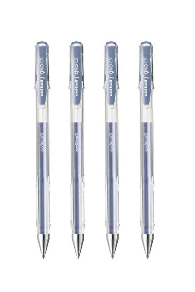 Generic 4-Piece Signo Roller Pen 0.8mm Tip Silver Ink