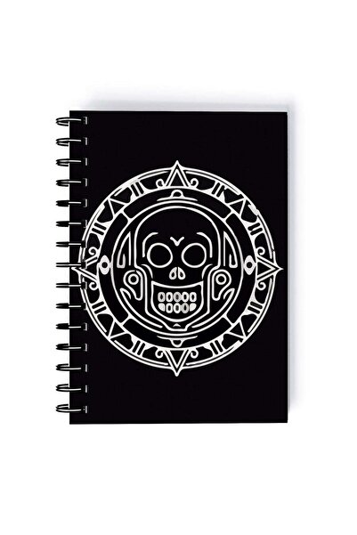 Generic Spiral A5 Notebook Pirates of the Caribbean Minimalist Emblem Piratec...