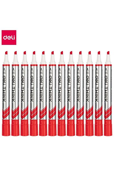 Generic Deli EU00240 Whiteboard Marker Red 12pcs/box– ideal for office and cl...