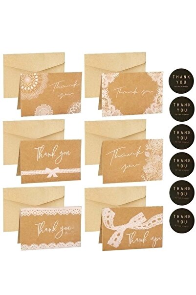 Generic Paper Thank You Cards Thank Greeting Card Includes 6 Different Design...
