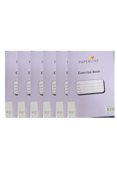 Generic 6-Piece Plain Exercise Book 50 Sheet
