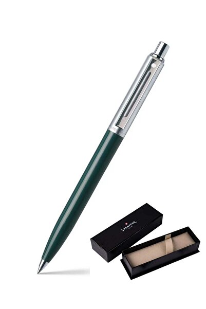 Generic Sentinal Ballpoint Pen With Chrome Trim And Green Barrel In Gift Box