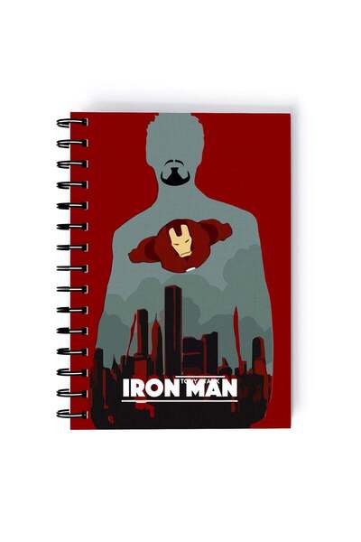 Generic Spiral A5 Notebook Iron Man Tony Stark Minimal Robert Downey The Aven...