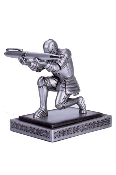 Generic POPSOUQ Resin Soldier Executive Knight Pen Holder - Personalized Desk...
