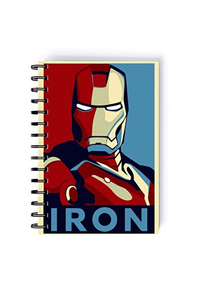 Generic Spiral A5 Notebook Iron Man The Avengers Hope Poster Tony Stark